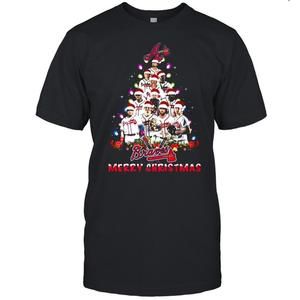 Atlanta Braves Players Christmas Tree Merry Christmas Shirt